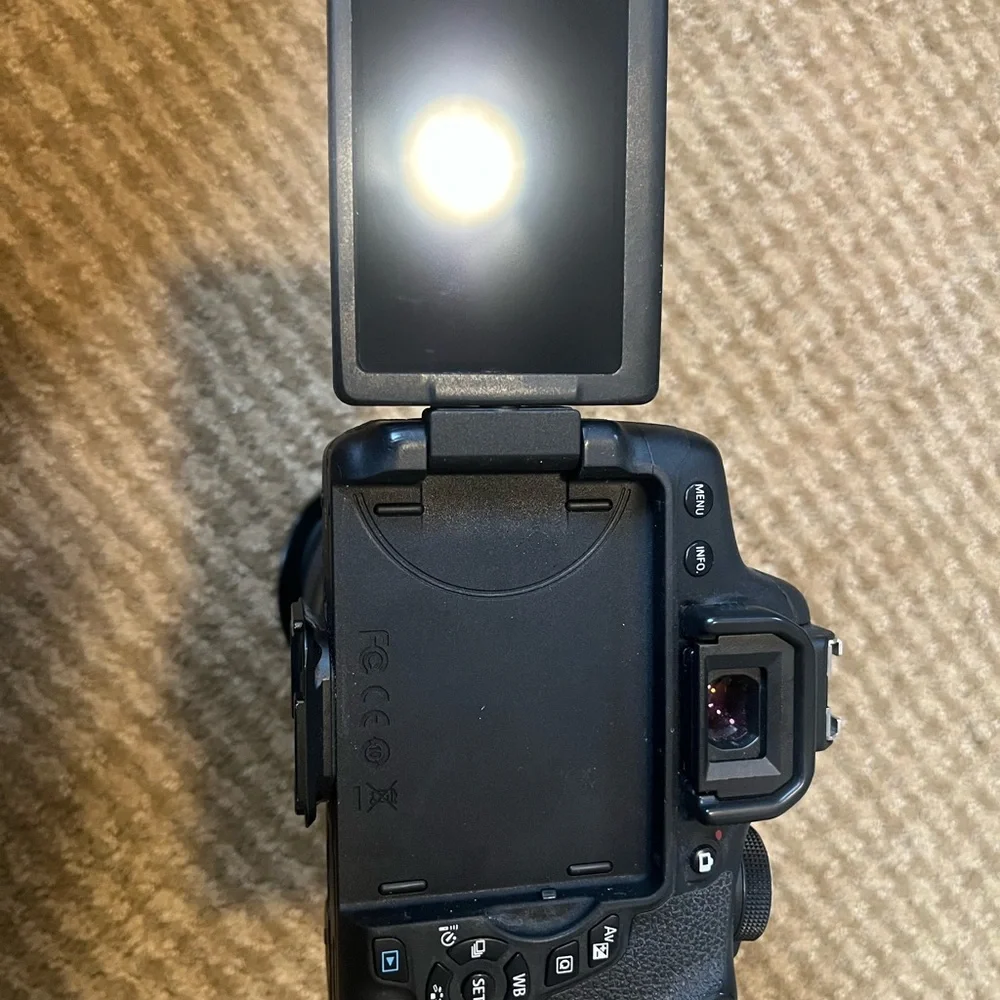 Canon Black DSLR digital Camera with 3 lenses
